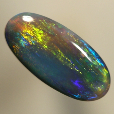 SOLID BLACK OPAL Pretty colours, gold and turquoise blue